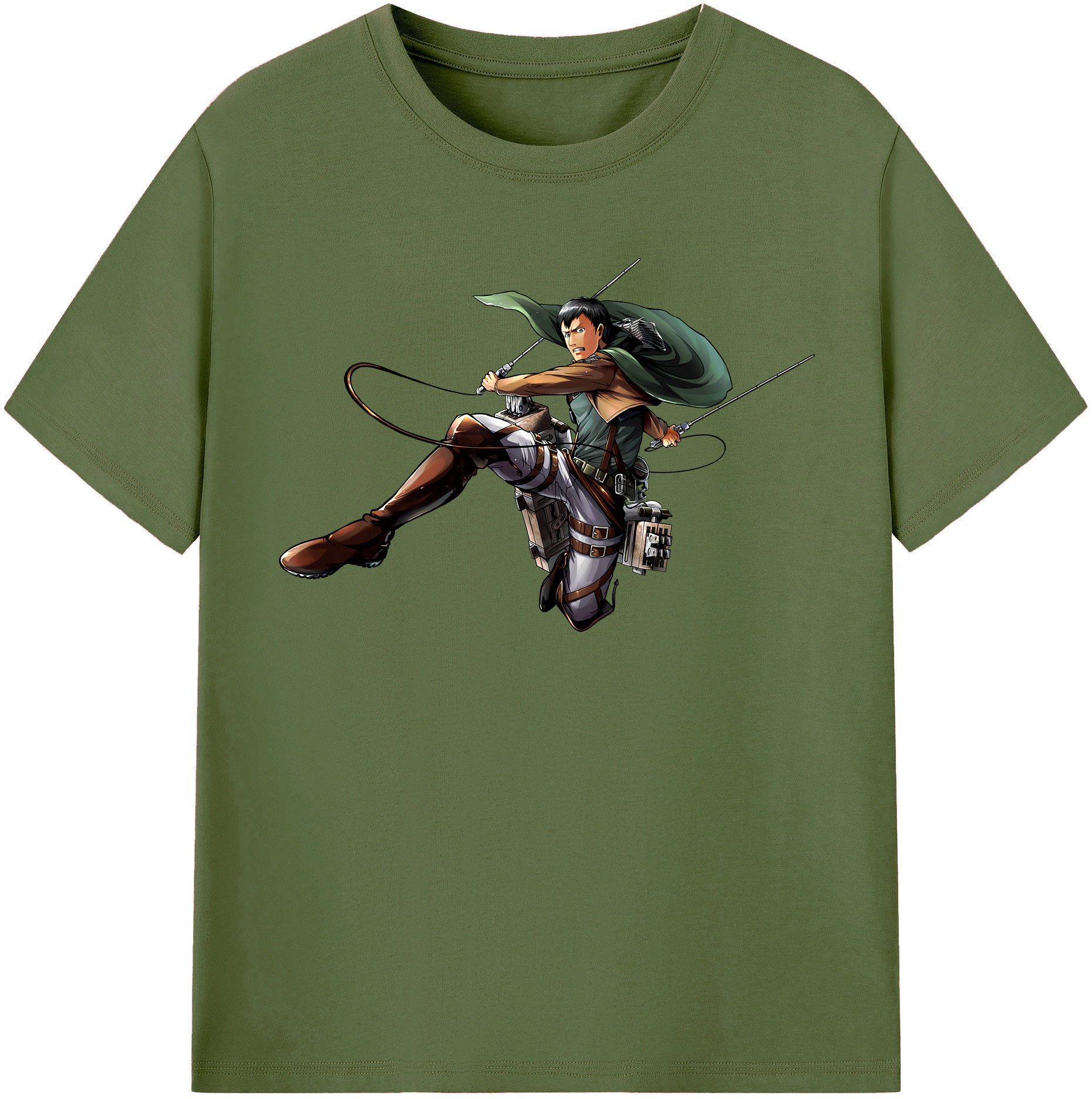 （画像用） 進撃の巨人 ベルトルト・フーバー Attack on Titan Bertholdt Hoover 綿100％半袖Tシャツ（フロントプリント）